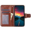 OnePlus 10T Wallet Case with Magnetic Closure - Brown