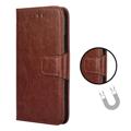 OnePlus 10T Wallet Case with Magnetic Closure - Brown