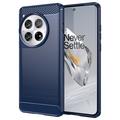 OnePlus 12 Brushed TPU Case - Carbon Fiber - Blue