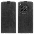 OnePlus 12 Vertical Flip Case with Card Slot - Black