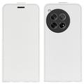 OnePlus 12 Vertical Flip Case with Card Slot - White