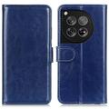OnePlus 12 Wallet Case with Magnetic Closure - Blue