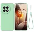 OnePlus 13 Liquid Silicone Case with Hand Strap - Green