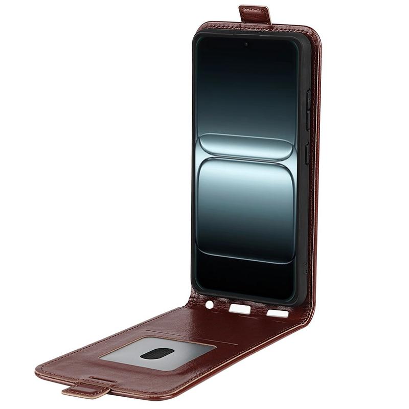 YealRed Cover Portafoglio In Pelle Per Oneplus 13 5G, Con Supporto, 2 Slot Carte E Protezione RFID, Marrone
