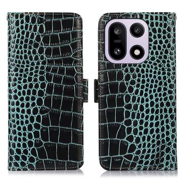 OnePlus 15 Crocodile Series Wallet Leather Case with RFID
