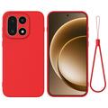OnePlus 15 Liquid Silicone Case with Hand Strap - Red