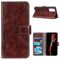OnePlus 9 Pro Wallet Case with Magnetic Closure - Brown