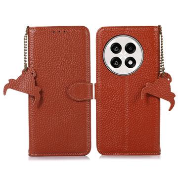 OnePlus Ace 5/5 Pro/13R Wallet Leather Case with RFID - Brown
