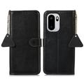OnePlus Ace 6 Wallet Leather Case with RFID - Black