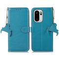 OnePlus Ace 6 Wallet Leather Case with RFID - Blue