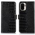 OnePlus Ace 6 Ultra Crocodile Series Wallet Leather Case with RFID - Black