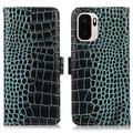 OnePlus Ace 6 Ultra Crocodile Series Wallet Leather Case with RFID - Green