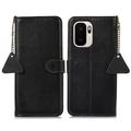 OnePlus Ace 6 Ultra Wallet Leather Case with RFID - Black