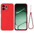 OnePlus N6 Liquid Silicone Case with Hand Strap - Red