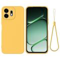 OnePlus N6 Liquid Silicone Case with Hand Strap - Yellow
