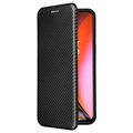 OnePlus Nord 2 5G Flip Case - Carbon Fiber - Black