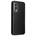 OnePlus Nord 2 5G Flip Case - Carbon Fiber - Black