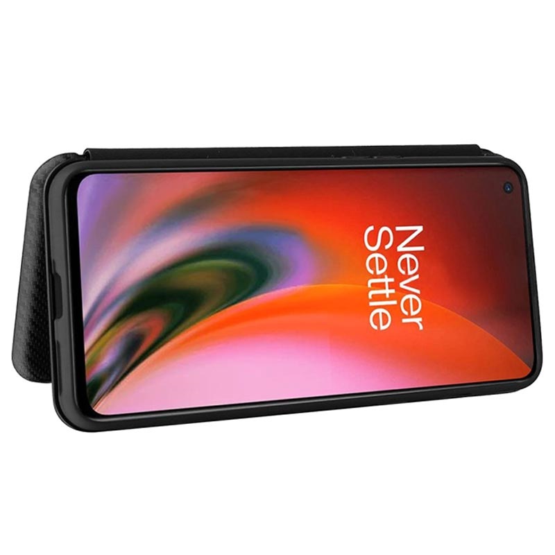 OnePlus Nord 2 5G Flip Case Carbon Fiber