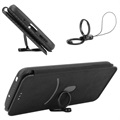 OnePlus Nord 2 5G Flip Case - Carbon Fiber - Black