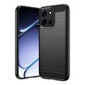 OnePlus Nord 6/Turbo 6/6V Brushed TPU Case - Carbon Fiber - Black