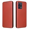 OnePlus Nord CE 2 Lite 5G Flip Case - Carbon Fiber - Orange