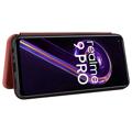 OnePlus Nord CE 2 Lite 5G Flip Case - Carbon Fiber - Orange