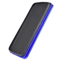 OnePlus Nord CE 5G Flip Case - Carbon Fiber - Blue