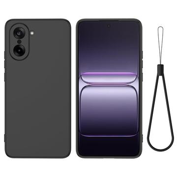 OnePlus Nord CE5 Liquid Silicone Case with Hand Strap - Black