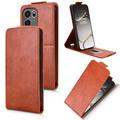 OnePlus Turbo 6V Vertical Flip Case with Stand - Brown