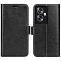 Oppo A79/A2 Wallet Case with Magnetic Closure - Black