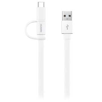 Huawei AP55S 2-in-1 USB Type-C / MicroUSB Cable - 1.5m - White