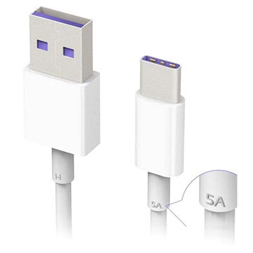 Huawei HL1289 SuperCharge USB Type-C Cable - 1m - White