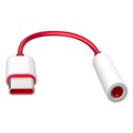 OnePlus USB-C / 3.5mm Cable Adapter - Bulk - Red / White