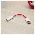 OnePlus USB-C / 3.5mm Cable Adapter - Bulk - Red / White