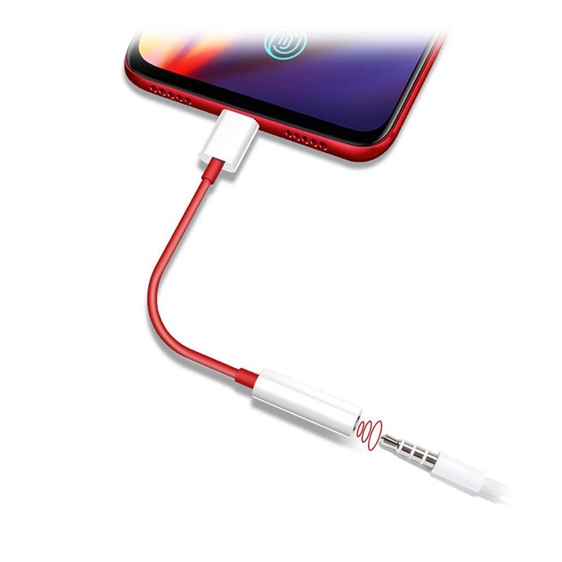 OnePlus USBC / 3.5mm Cable Adapter Red / White