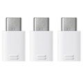 Samsung EE-GN930KW MicroUSB / USB Type-C Adapter - White - 3 Pack