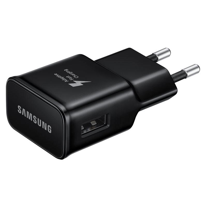 Kit Chargeur USB vers Cable Type-C Samsung EP-TA20EBE 15W Fast Charge- Noir  - Retail Box - Origine