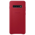Samsung Galaxy S10+ Leather Cover EF-VG975LREGWW - Red
