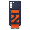 Samsung Galaxy S22+ 5G Silicone Cover with Strap EF-GS906TNEGWW - Navy