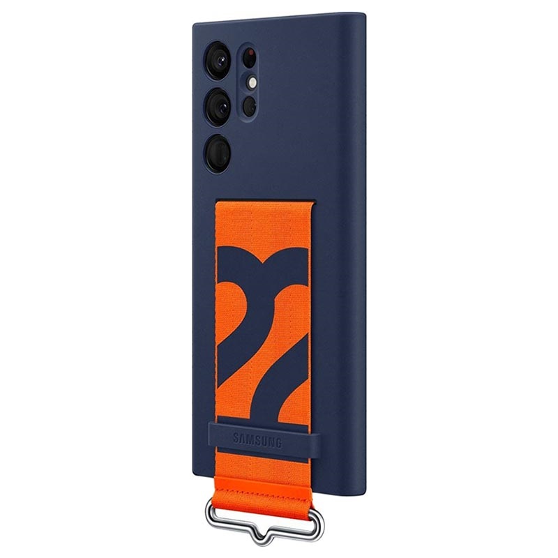 Samsung Galaxy S22 Ultra 5G Silicone Cover with Strap EFGS908TNEGWW