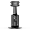P01 pro 360-Degree Intelligent Tracking Gimbal Camera with Cold Shoe Portable Gimbal Stabilizer - Black