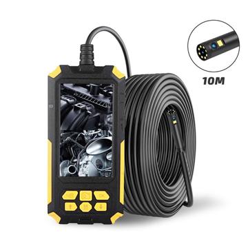 P50 10m Dual Lens Industrial Endoscope 8mm 2MP HD 1080P Display Borescope Inspection Camera