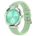 P61 Elegant Smart Watch for Women - Silver / Green