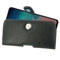 PDair Samsung Galaxy S10 Horizontal Holster Leather Case - Black