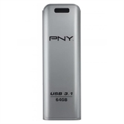 PNY Elite Steel USB-A 3.1 Flash Drive FFD64GESTEEL31G-EF - 64GB