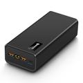 PSOOO M16 65W USB-C/USB-A Power Bank 30000mAh with LED Lights - Black