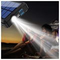 Psooo PS-158 Wireless Solar Powerbank with Flashlight - 10000mAh - Black