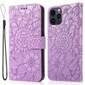 Flowers iPhone 14 Pro Max Wallet Case - Purple