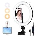 PULUZ PKT3126B LED Ring Light Kit 10.2" 26cm Video Conference Lighting 3 Dimmable Color 10 Brightness Level for Camera Smartphone YouTube TikTok Self-Portrait