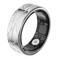 PX02 Crack Design Multi-Function Smart Ring with Photo Control - Size: 19.9mm - Silver